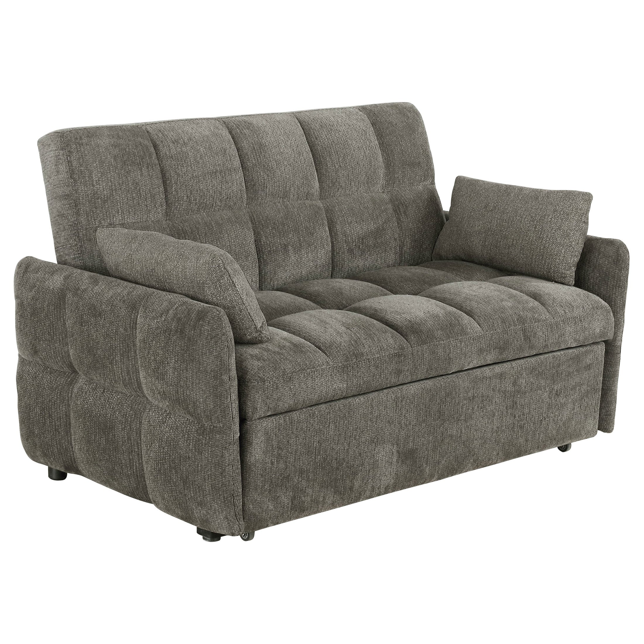 Sofá cama convertible tapizado Cotswold en gris oscuro