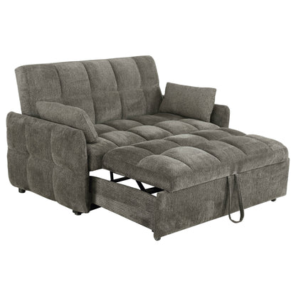 Sofá cama convertible tapizado Cotswold en gris oscuro