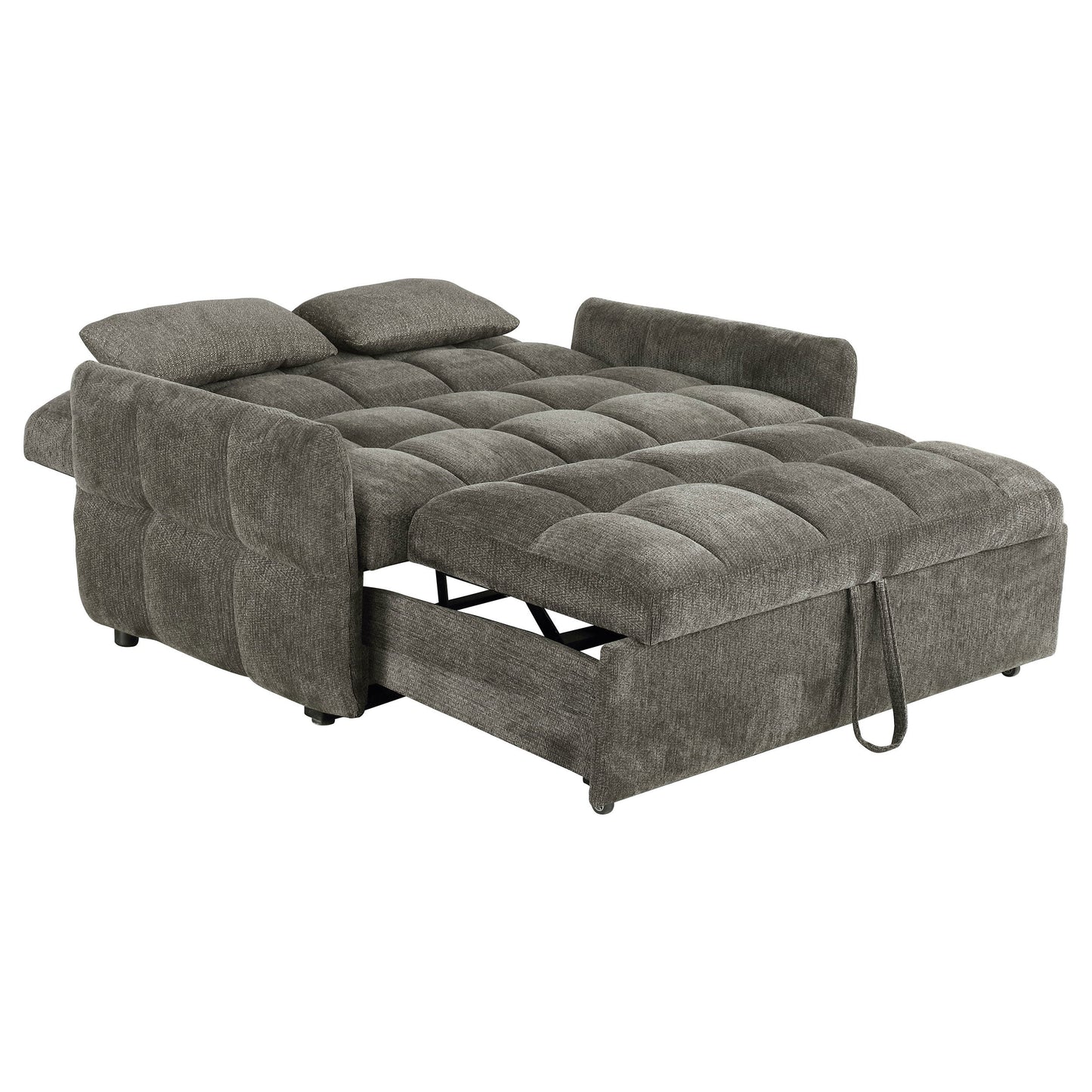 Sofá cama convertible tapizado Cotswold en gris oscuro