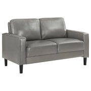 Conjunto de sofá tapizado Ruth con brazos articulados, color negro