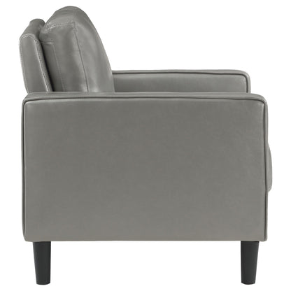 Ruth Upholstered Track Arm Accent Chair Black