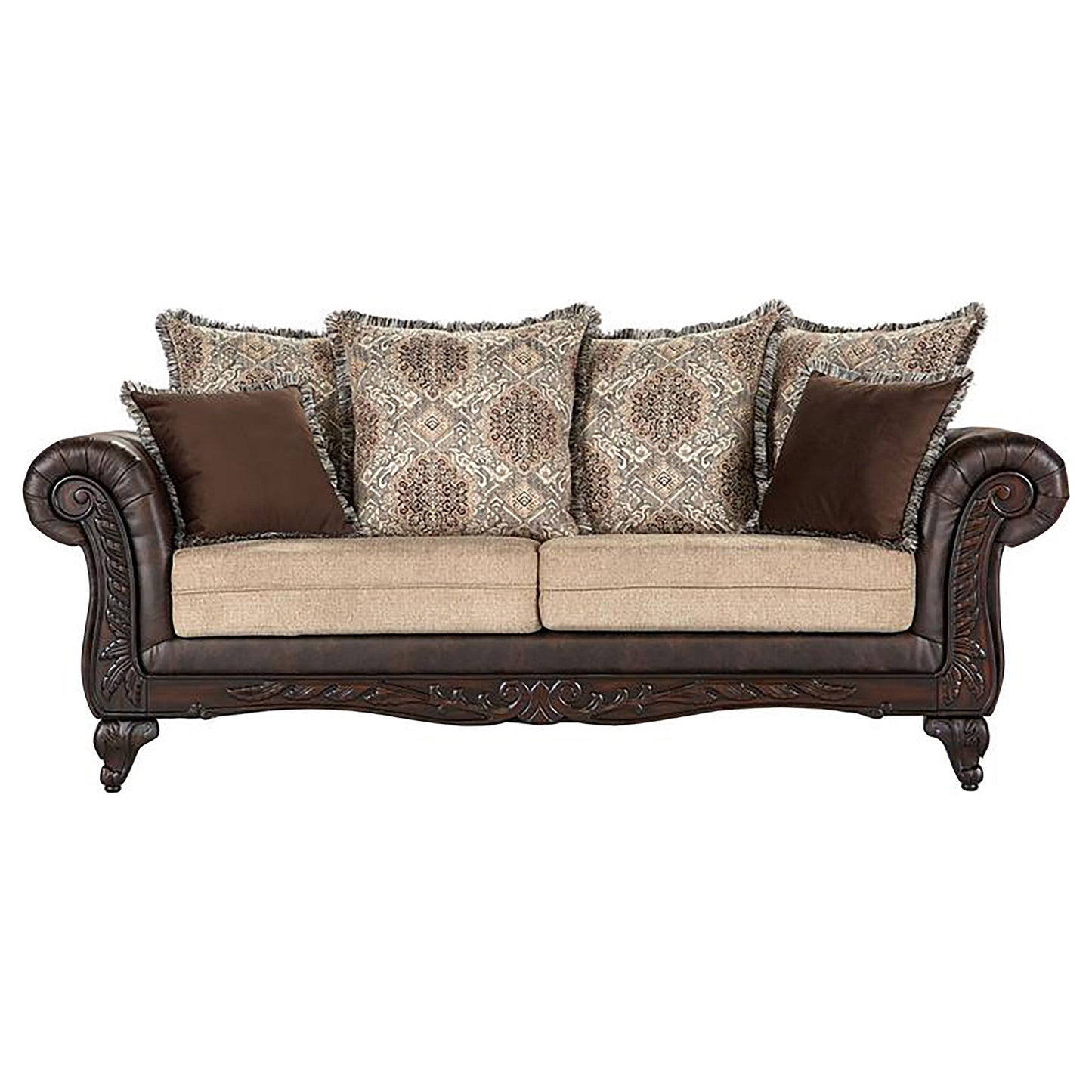 Elmbrook Upholstered Living Room Set Brown