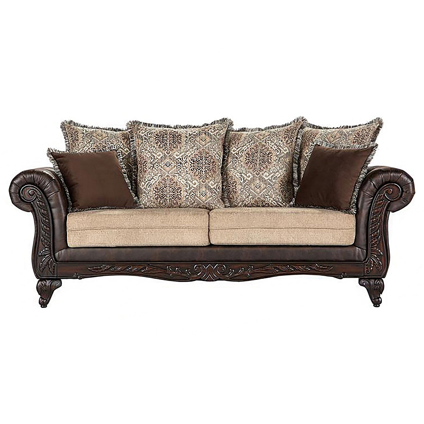 Elmbrook Upholstered Living Room Set Brown