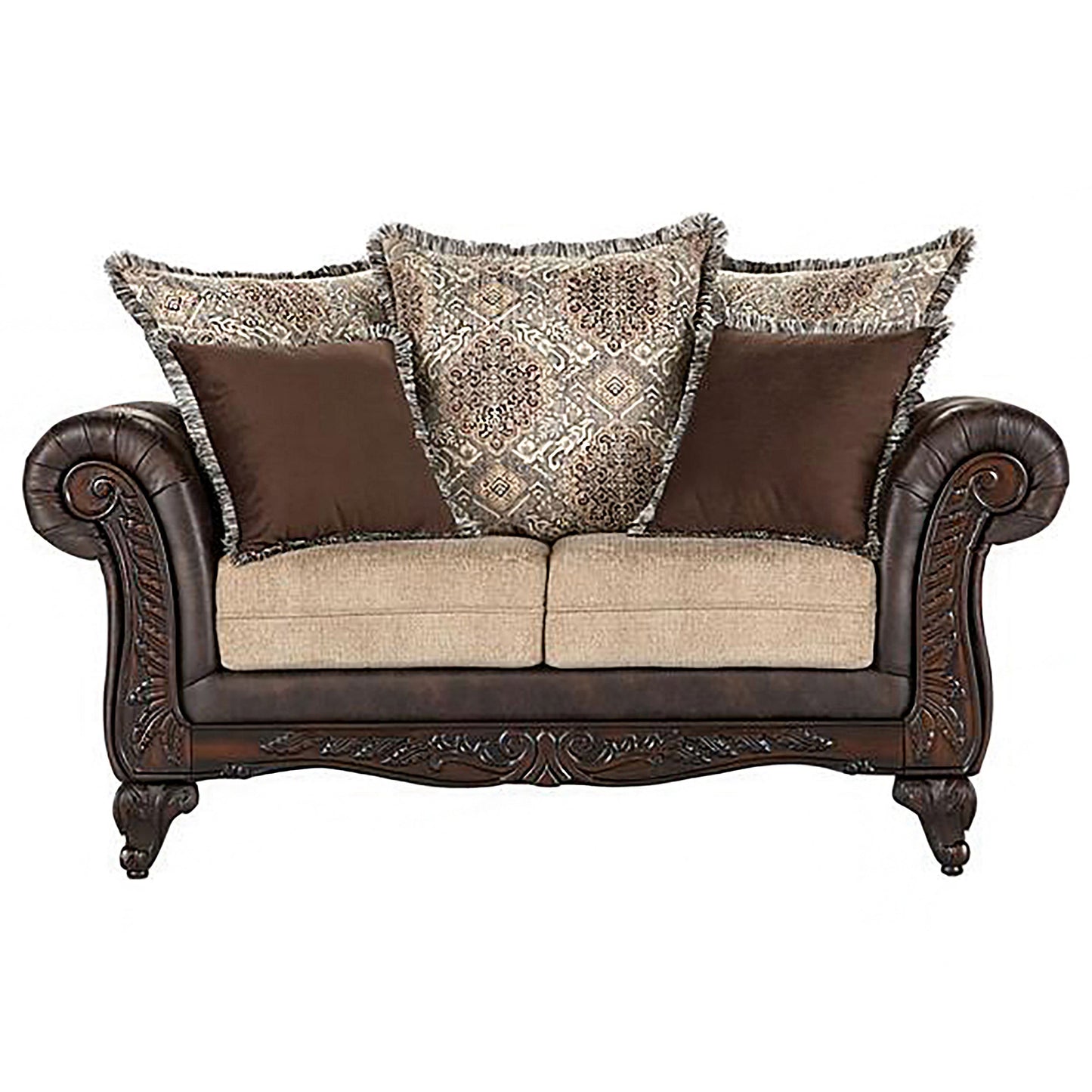 Elmbrook Upholstered Living Room Set Brown
