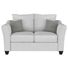 Salizar Upholstered Flared Arm Loveseat Sand