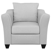 Salizar Upholstered Flared Arm Accent Chair Sand