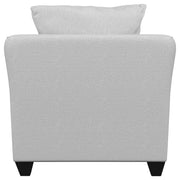 Salizar Upholstered Flared Arm Accent Chair Sand