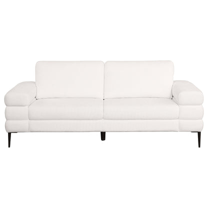 Jessel 2-piece Chenille Upholstered Sofa Set Ivory