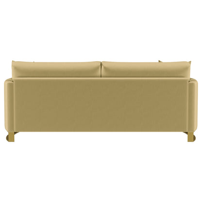 Corliss Upholstered Curved Track Arm Sofa Camel