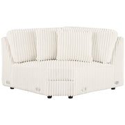 Emberson Upholstered Wedge Ivory