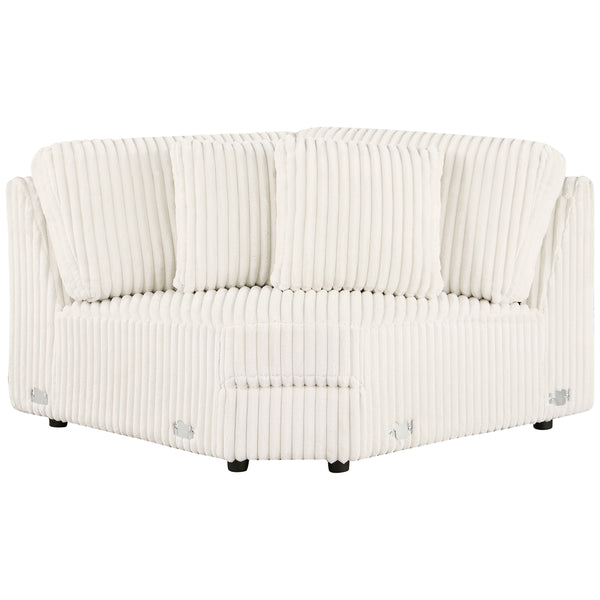 Emberson Upholstered Wedge Ivory