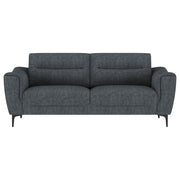 Nolan 2-piece Upholstered Sofa Set Charcoal