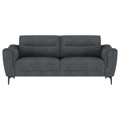 Conjunto de sofá tapizado Nolan color carbón