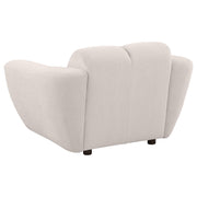 Destino Chenille Splayed Arm Sofa Set Greige