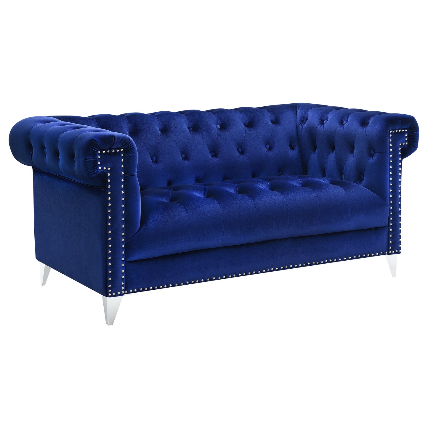 Bleker Upholstered Tuxedo Arm Tufted Loveseat