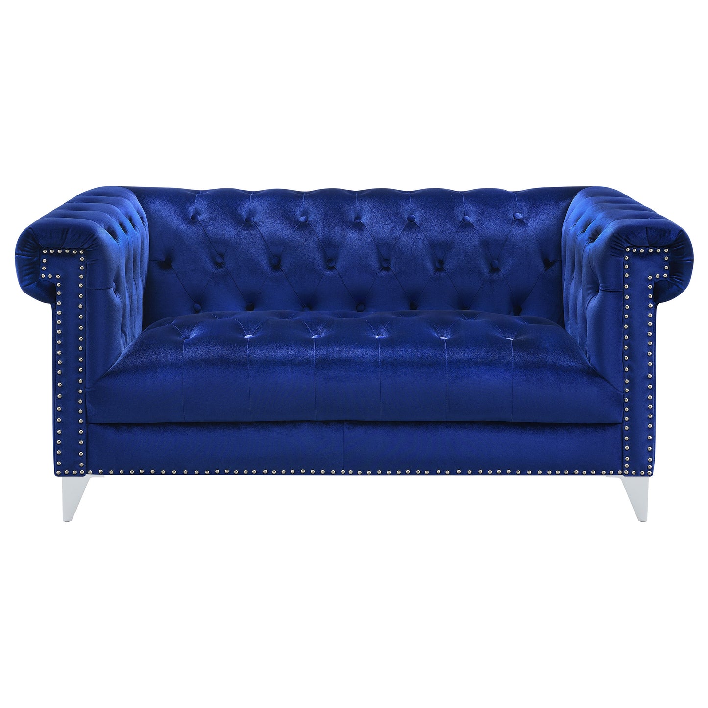 Bleker Upholstered Tuxedo Arm Tufted Loveseat