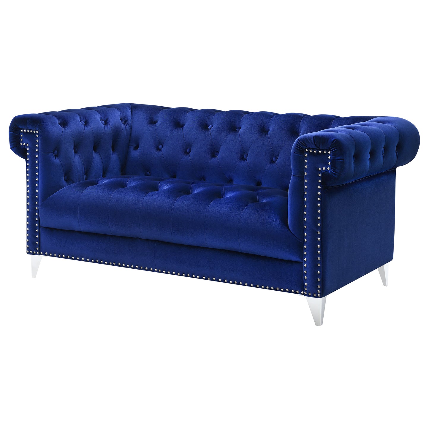 Bleker Upholstered Tuxedo Arm Tufted Loveseat