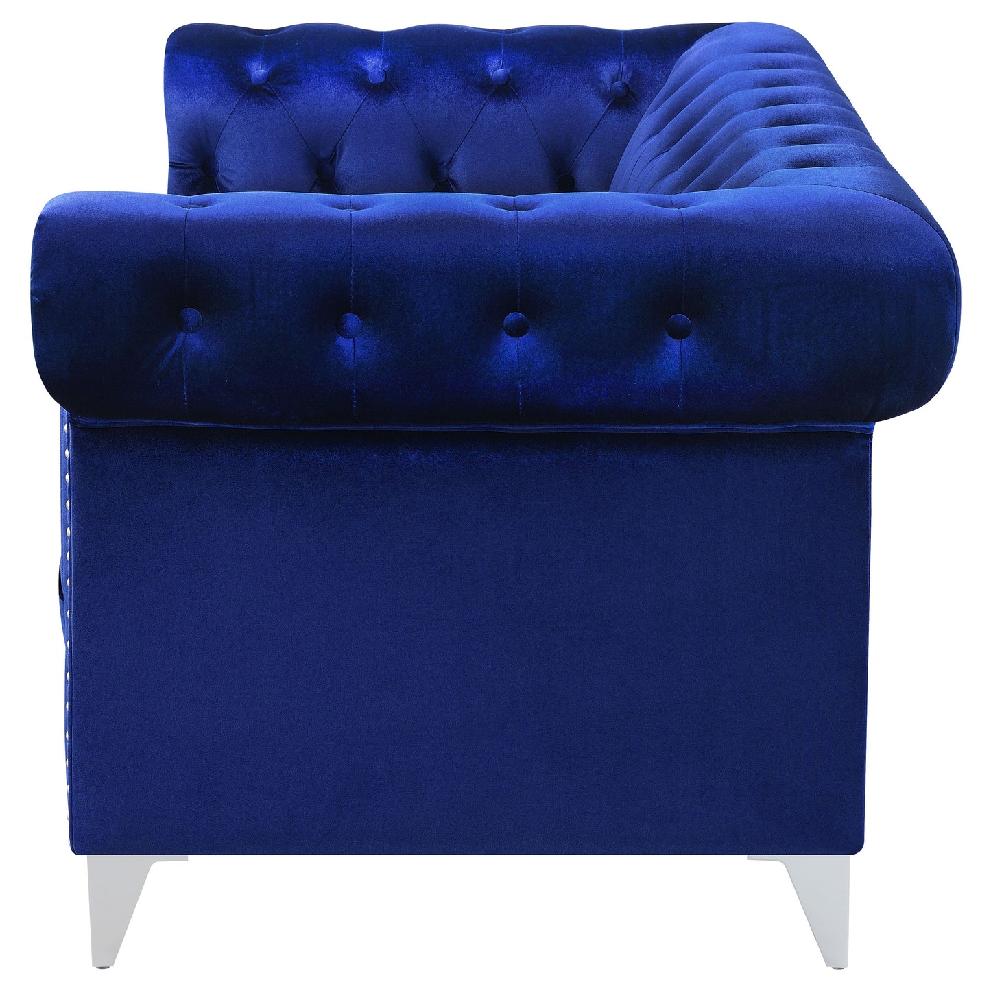 Bleker Upholstered Tuxedo Arm Tufted Loveseat