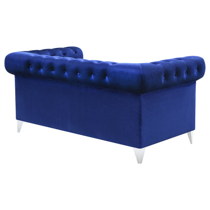 Bleker Upholstered Tuxedo Arm Tufted Loveseat