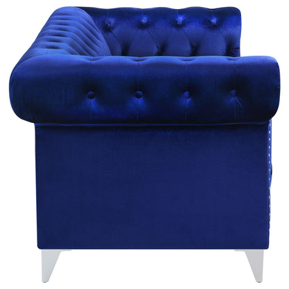 Bleker Upholstered Tuxedo Arm Tufted Loveseat