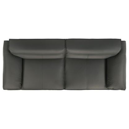 Buxton 2-piece Leather Upholstered Sofa Set Graphite
