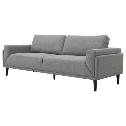 Rilynn Upholstered Track Arm Sofa Brown