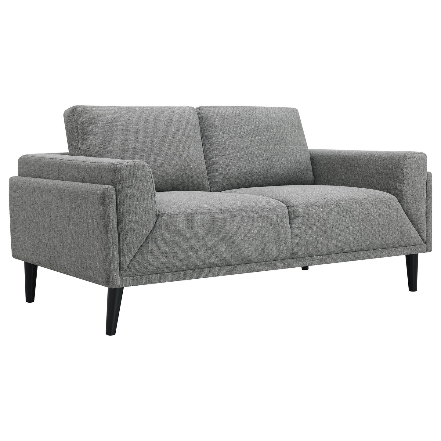 Rilynn Upholstered Track Arm Loveseat Brown