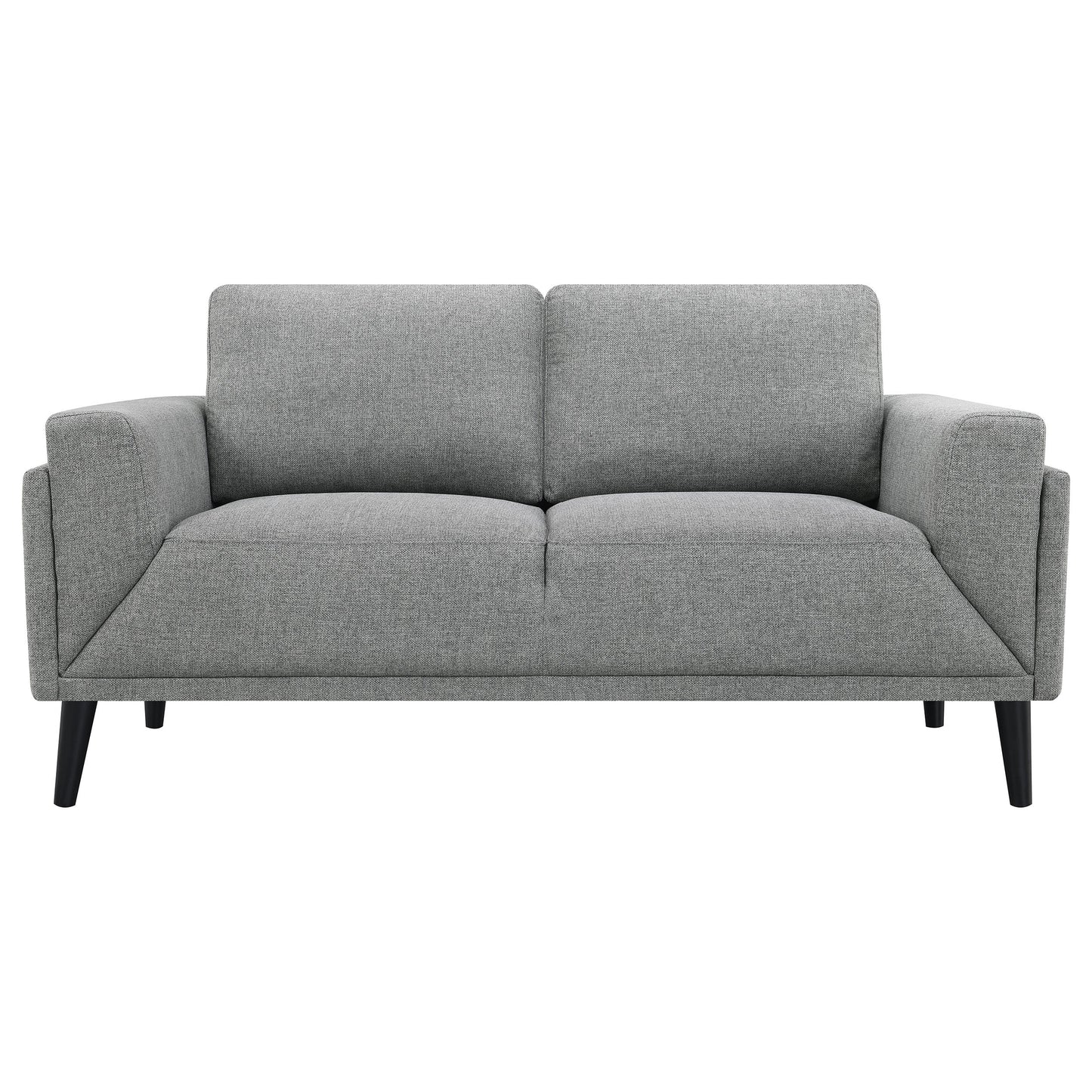 Rilynn Upholstered Track Arm Loveseat Brown