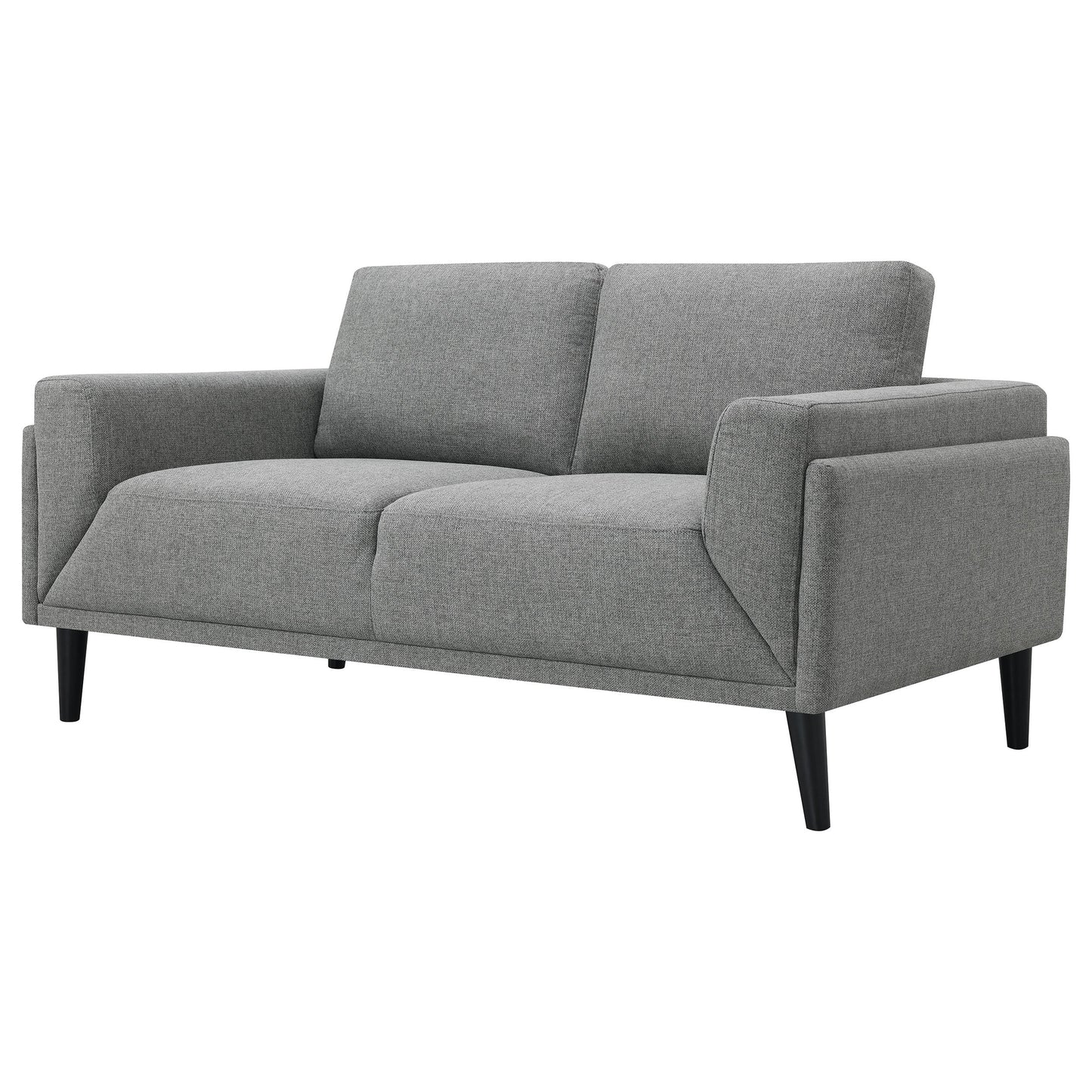 Rilynn Upholstered Track Arm Loveseat Brown