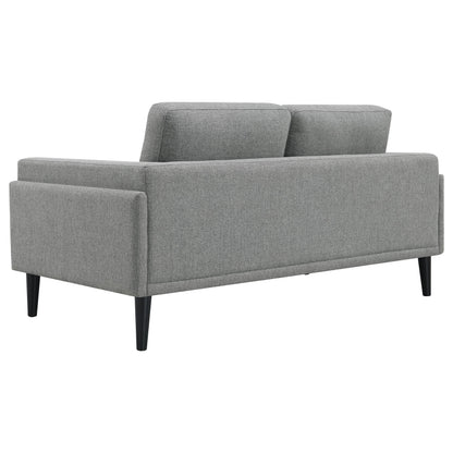 Rilynn Upholstered Track Arm Loveseat Brown