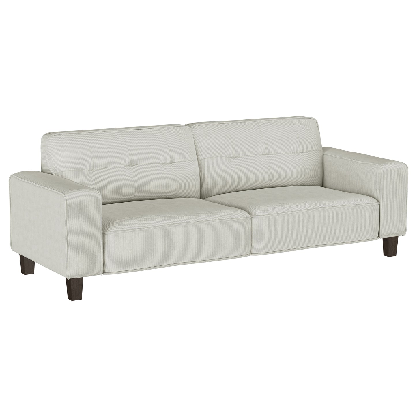 Deerhurst Upholstered Track Arm Sofa Set Greige