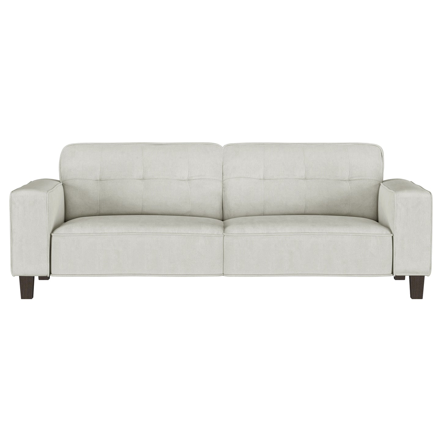 Deerhurst Upholstered Track Arm Sofa Set Greige