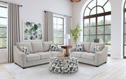 Conjunto de sofá tapizado Tomkins Boucle gris claro