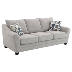 Conjunto de sofá tapizado Tomkins Boucle gris claro