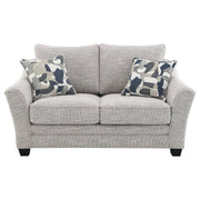 Conjunto de sofá tapizado Tomkins Boucle gris claro