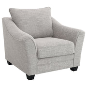 Silla tapizada Tomkins Boucle gris claro