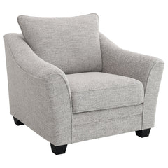 Silla tapizada Tomkins Boucle gris claro