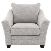 Silla tapizada Tomkins Boucle gris claro