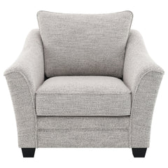Silla tapizada Tomkins Boucle gris claro