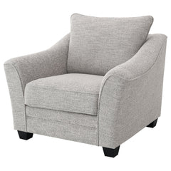 Silla tapizada Tomkins Boucle gris claro