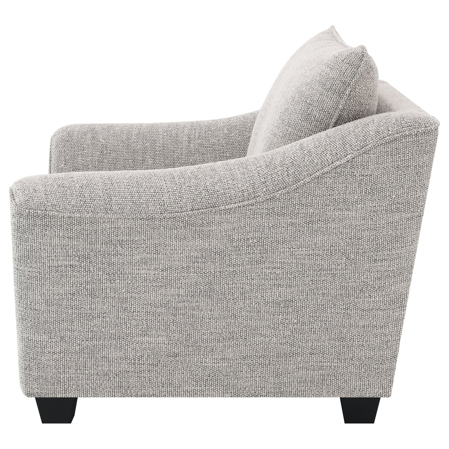Silla tapizada Tomkins Boucle gris claro