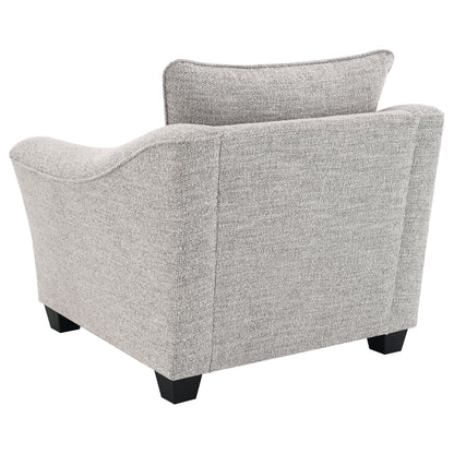 Silla tapizada Tomkins Boucle gris claro