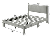 Lucia Bed Light Grey