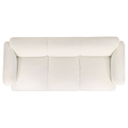 Dorset Upholstered Round Track Arm Sofa Set White