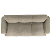 Dorset Upholstered Round Track Arm Sofa Set Brown