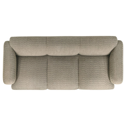 Dorset Upholstered Round Track Arm Sofa Set Brown