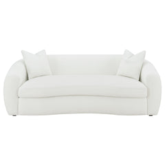Isabella Faux Sheepskin Upholstered Sofa Natural