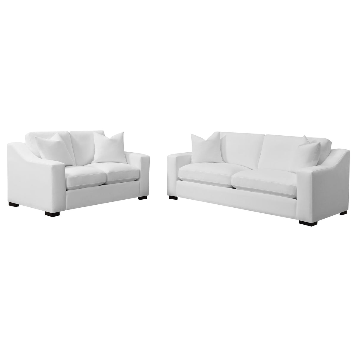 Ashlyn Upholstered Living Room Set White