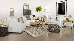 Ashlyn Upholstered Living Room Set White