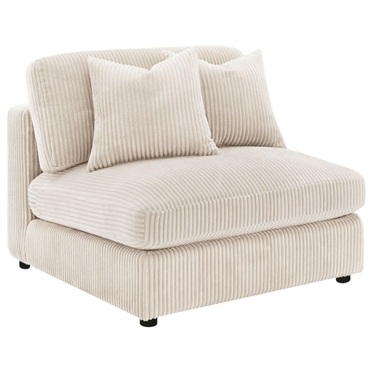 Blaine Upholstered Armless Chair Sand